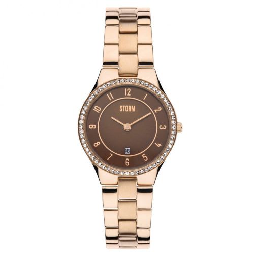 Womens Rose Gold Slim-X Crystal Watch 49594 by Storm from Hurleys