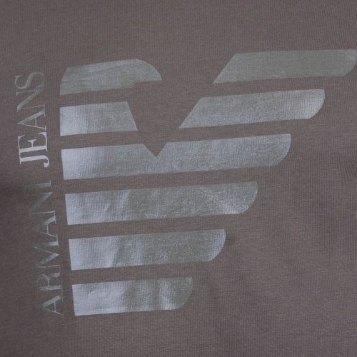 Mens Khaki Eagle Chest S/s T Shirt 18869 by Armani Jeans from Hurleys