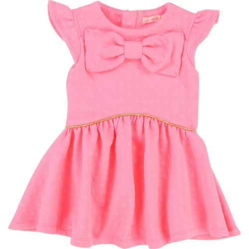 Baby Pink Bow Dot Dress 22138 by Billieblush from Hurleys