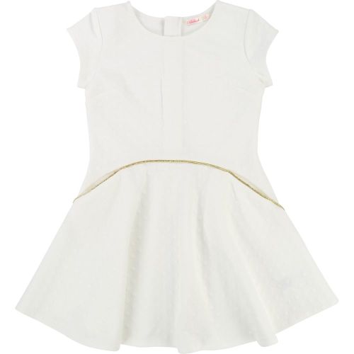 Girls White Textured Skater Dress 22155 by Billieblush from Hurleys