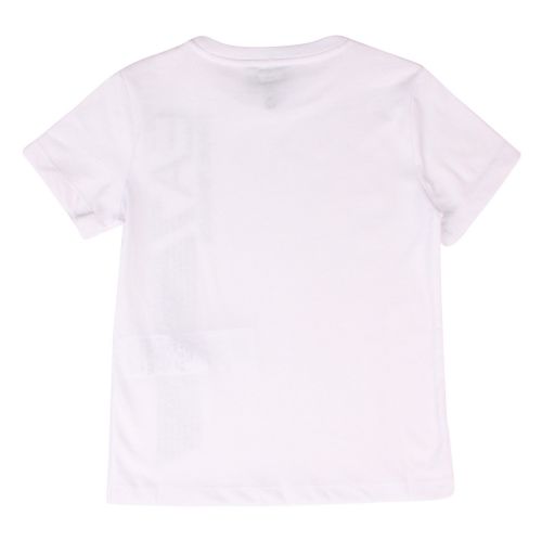 Boys White 7 Lines Logo S/s T Shirt 38078 by EA7 Kids from Hurleys