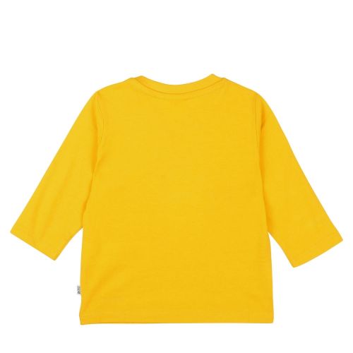 Toddler Yellow Colour Logo L/s T Shirt 45592 by BOSS from Hurleys
