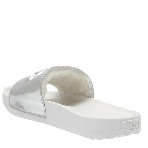 Womens Silver Royale Graphic Metallic Slides 39542 by UGG from Hurleys