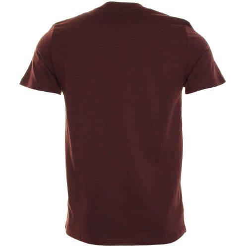 Mens Mahogany Marl Crew Neck S/s Tee Shirt 12151 by Fred Perry from Hurleys