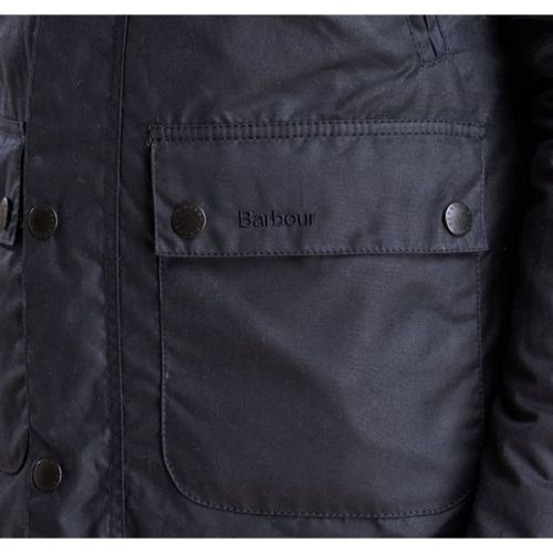 Heritage Mens Navy Reelin Waxed Jacket 11974 by Barbour from Hurleys