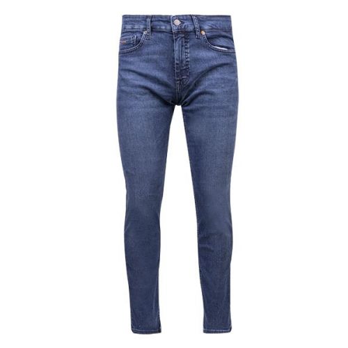 Casual Mens Dark Blue Delaware BC-L-P Slim Fit Jeans 109536 by BOSS from Hurleys