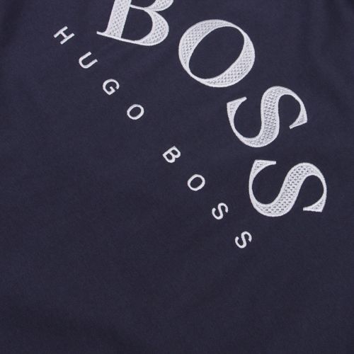Athleisure Mens Navy/Silver Tee 1 Curved Logo S/s T Shirt 45185 by BOSS from Hurleys