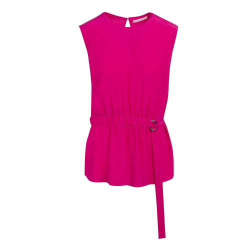 BOSS Casual Womens Bright Pink Chantisa Silk Vest Top 74088 by BOSS from Hurleys