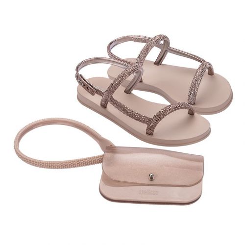 Womens Rose Sparkle Brightness Duo Sandals With Bag 103635 by Melissa from Hurleys