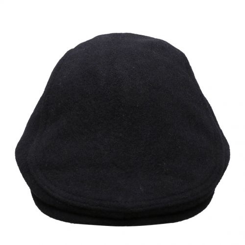 Mens Black Huxlie Wool Flat Cap 97002 by Ted Baker from Hurleys