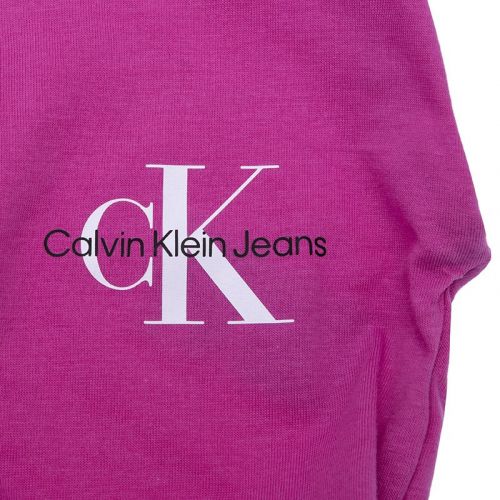 Girls Lucky Pink Monogram Off Placed Cap S/s T Shirt 104804 by Calvin Klein from Hurleys