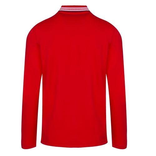 Athleisure Mens Red Plisy L/s Polo Shirt 38739 by BOSS from Hurleys