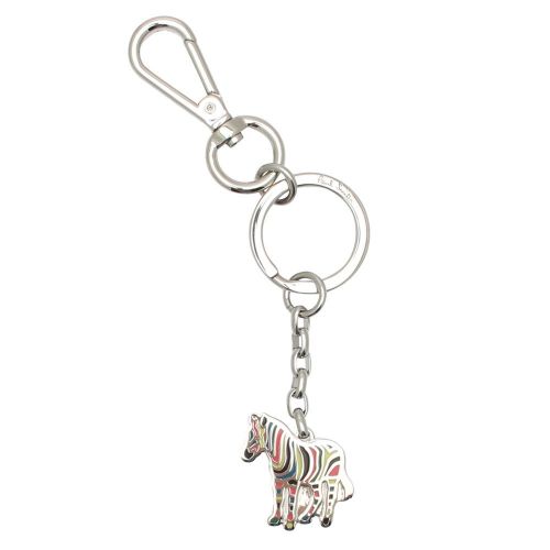 Mens Silver Zebra Keyring 95765 by PS Paul Smith from Hurleys