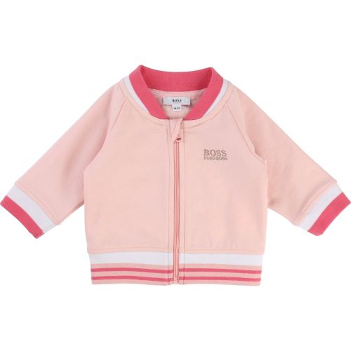 Baby Pink Bomber Tracksuit 13200 by BOSS from Hurleys