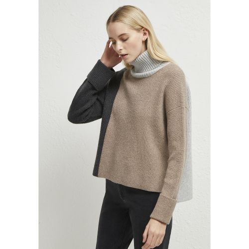 Womens Taupe River Vhari Colourblock Knitted Jumper 47710 by French Connection from Hurleys
