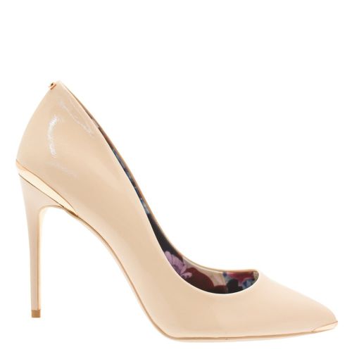 Ted Baker Womens Nude Kaawa Patent Court Heels | Hurleys