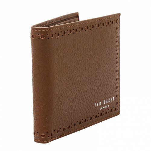 Mens Tan Cobler Brogue Bifold Coin Wallet 51033 by Ted Baker from Hurleys