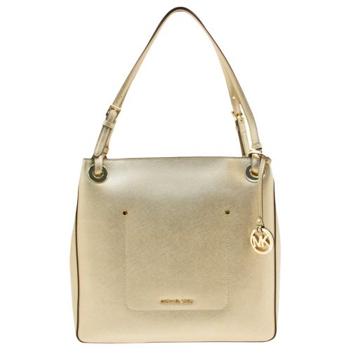 Womens Gold Walsh Shoulder Tote Bag 8887 by Michael Kors from Hurleys