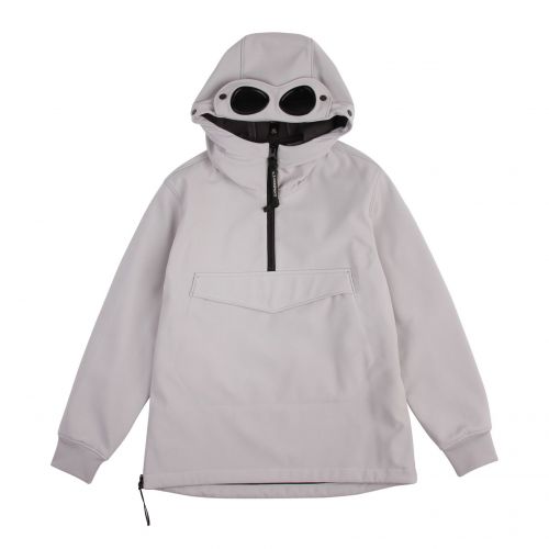 Boys Quiet Grey Overhead Goggle Hooded Jacket 77570 by C.P. Company Undersixteen from Hurleys
