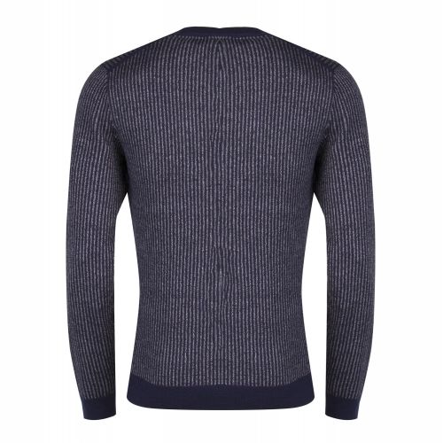 Mens Navy Jinxi Stripe Crew Knit 29300 by Ted Baker from Hurleys