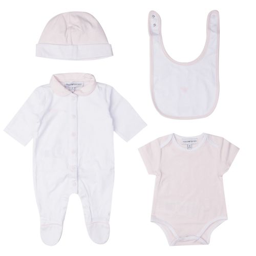 Baby White/Pink Outfit Gift Set 30732 by Emporio Armani from Hurleys