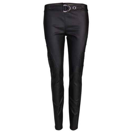 Womens Black PU Pants 15380 by Versace Jeans from Hurleys