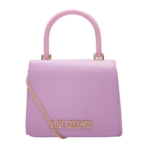 Womens Bright Pink Mini Top Handle Crossbody Bag 88981 by Love Moschino from Hurleys