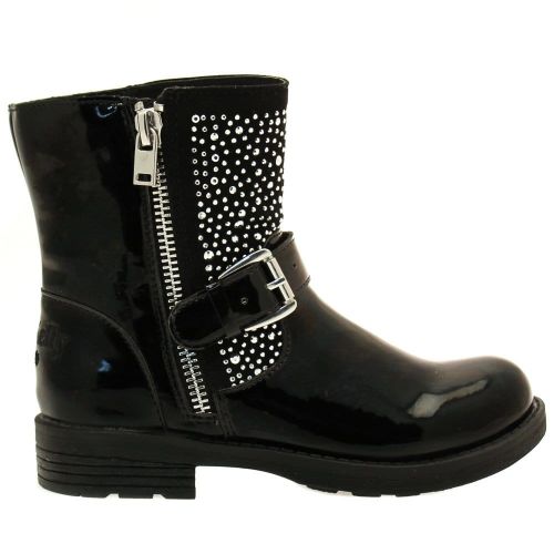 Girls Black Patent Polvere Di Stelle2 Boots (26-37) 20959 by Lelli Kelly from Hurleys