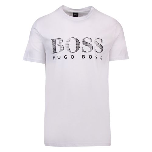 Mens White Big Logo Beach Regular Fit S/s T Shirt 57184 by BOSS from Hurleys