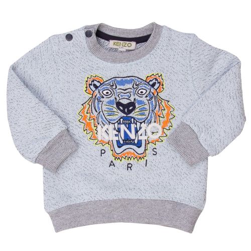 Baby Marled Blue Tiger 20 Sweat 71036 by Kenzo from Hurleys