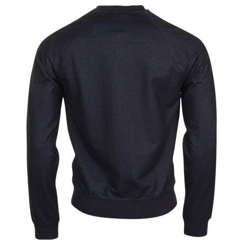 Mens Black Bomber Sweat Top 69627 by Armani Jeans from Hurleys