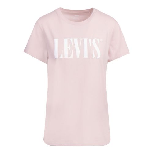 Womens Sepia Rose The Perfect Tee Serif Logo S/s T Shirt 76831 by Levi's from Hurleys