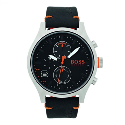 BOSS Orange Mens Black HB304 Amesterdam Leather Strap Watch 10759 by BOSS Watches from Hurleys