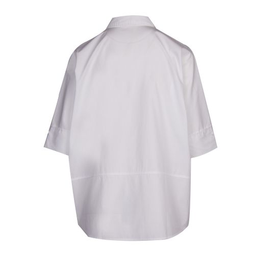 Casual Womens White Cotea Oversized Blouse 42627 by BOSS from Hurleys