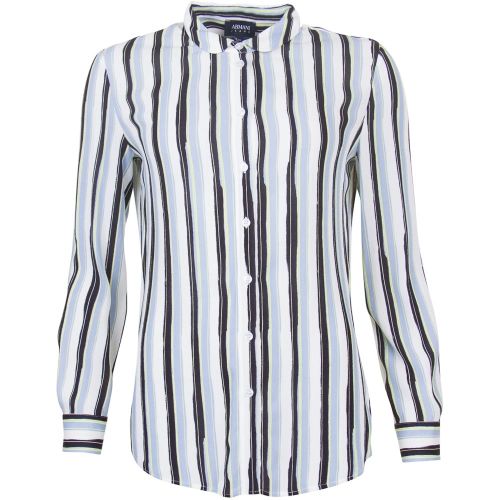 Womens Multi Stripe L/s Shirt 69801 by Armani Jeans from Hurleys