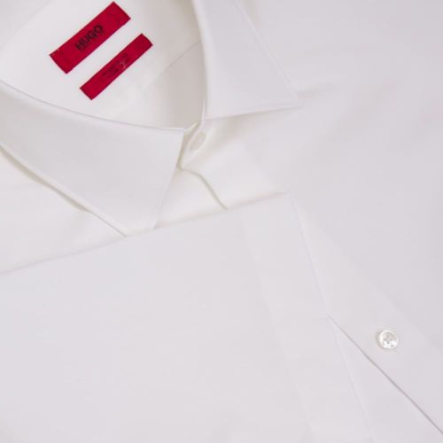 Mens Optic White C-Enzino Regular S/s Shirt 23429 by HUGO from Hurleys
