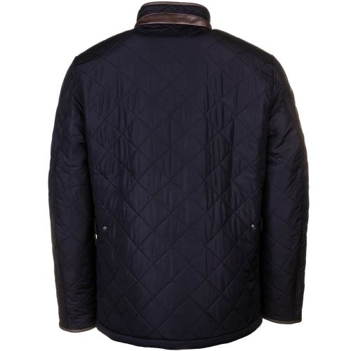 Lifestyle Mens Navy Powell Quilted Jacket 64785 by Barbour from Hurleys
