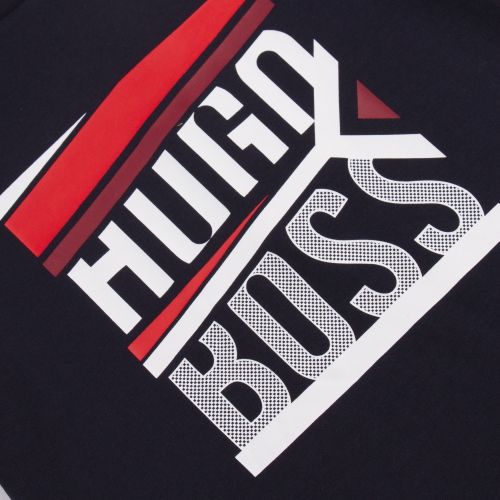 Boys Navy Graphic Logo S/s T Shirt 45554 by BOSS from Hurleys