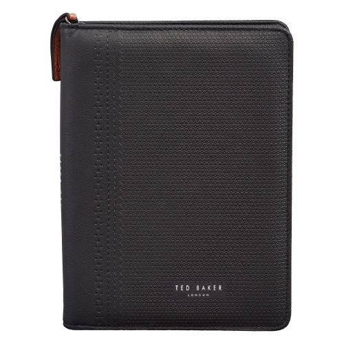 Mens Black Zip Folio Case 60016 by Ted Baker from Hurleys