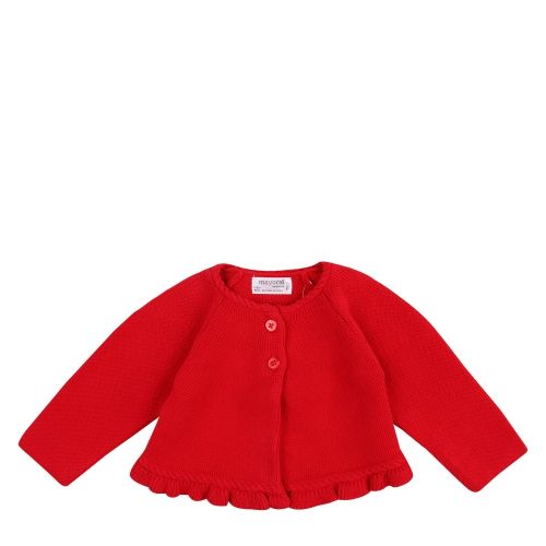 Baby Cherry Frill Knitted Cardigan 48452 by Mayoral from Hurleys