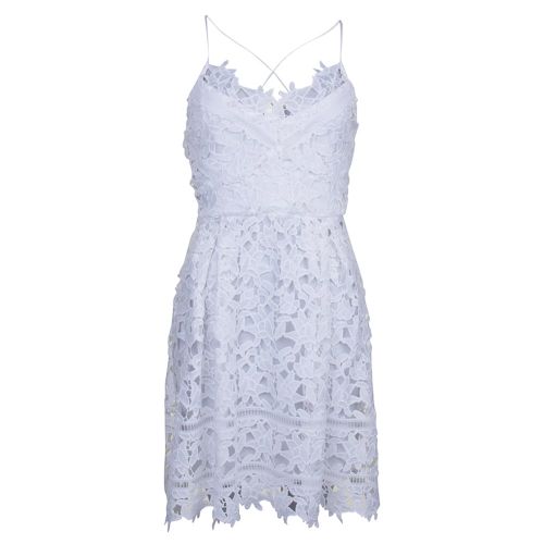Womens Cloud Dancer Viclarna Lace Strap Dress 8508 by Vila from Hurleys