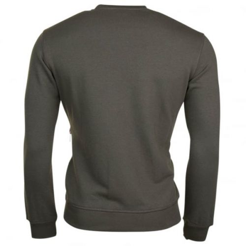 Mens Khaki Big Logo Sweat Top 18867 by Armani Jeans from Hurleys