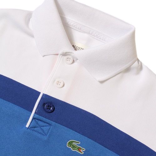Boys Victorian & Royal Colour Block S/s Polo Shirt 29446 by Lacoste from Hurleys