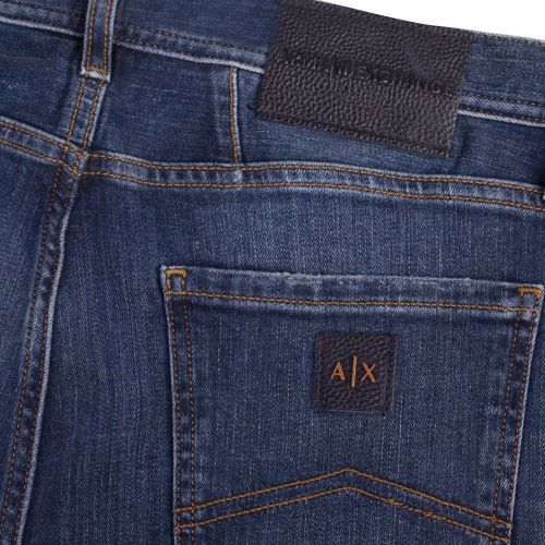 Mens Mid Blue J16 Regular Fit Jeans 94524 by Armani Exchange from Hurleys