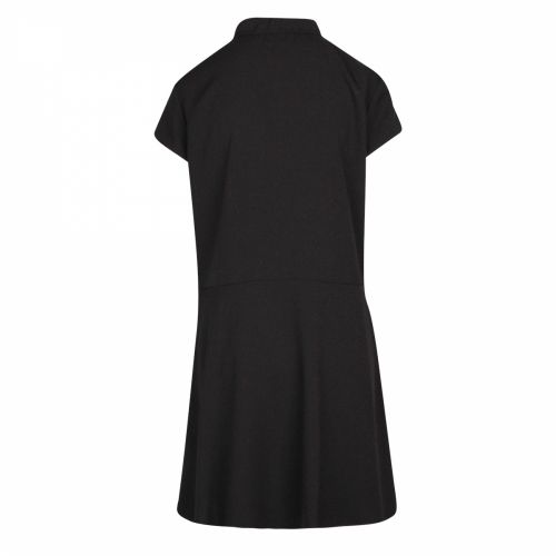 Womens Black Ruffle Trim Dress 37144 by Emporio Armani from Hurleys