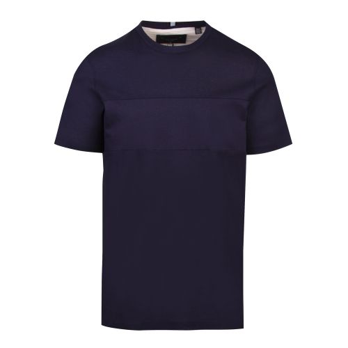 Mens Navy Helter Panelled S/s T Shirt 54977 by Ted Baker from Hurleys