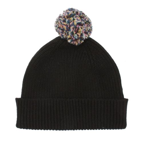 Black Colour Pom Beanie Hat 52513 by PS Paul Smith from Hurleys