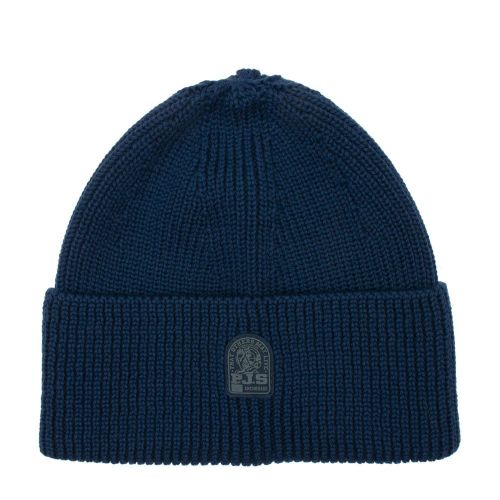 Boys Mallard Blue Plain Knitted Beanie 90076 by Parajumpers from Hurleys