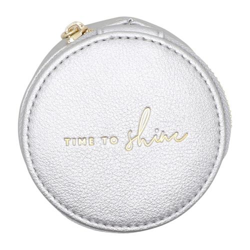 Womens Silver Shine Circle Jewellery Box 101350 by Katie Loxton from Hurleys