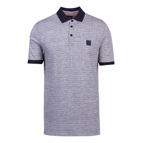 Casual Mens Dark Blue Pself S/s Polo Shirt 56959 by BOSS from Hurleys